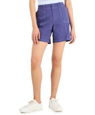 Style & Co - Solid Zig-Zag Cargo Shorts