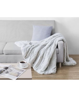 Christian Siriano Luxury Faux-Fur Throw, 60" x 70"