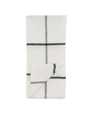 Cotton Table Napkins with Simple Plaid Design, Set of 4, 20" x 20"