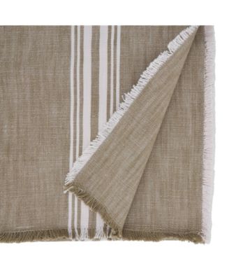 Настольная дорожка Saro Lifestyle в полоску с бахромой, 72 x 13 дюймов