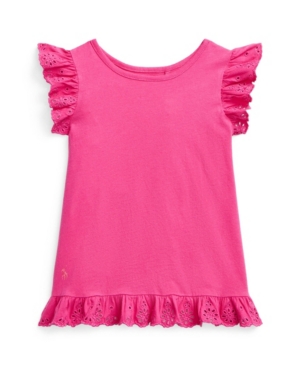 Little Girls Eyelet Jersey Top