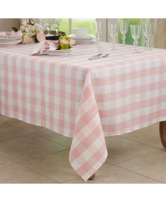 Buffalo Plaid Design Cotton Blend Tablecloth, 70" x 70"