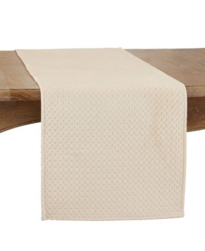 Saro Lifestyle Long Table Runner with Pinsonic Velvet Design 72