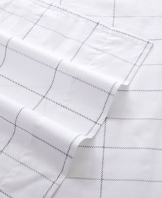 Printed 100% Cotton Percale 3-Pc. Sheet Set, Twin