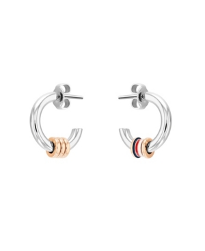 Tommy Hilfiger Women's Two-tone Earrings In Silver-tone