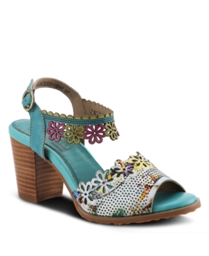 Spring Step L'artiste Women's Floradacious Quarter Strap Sandals Women's Shoes In Sky Blue