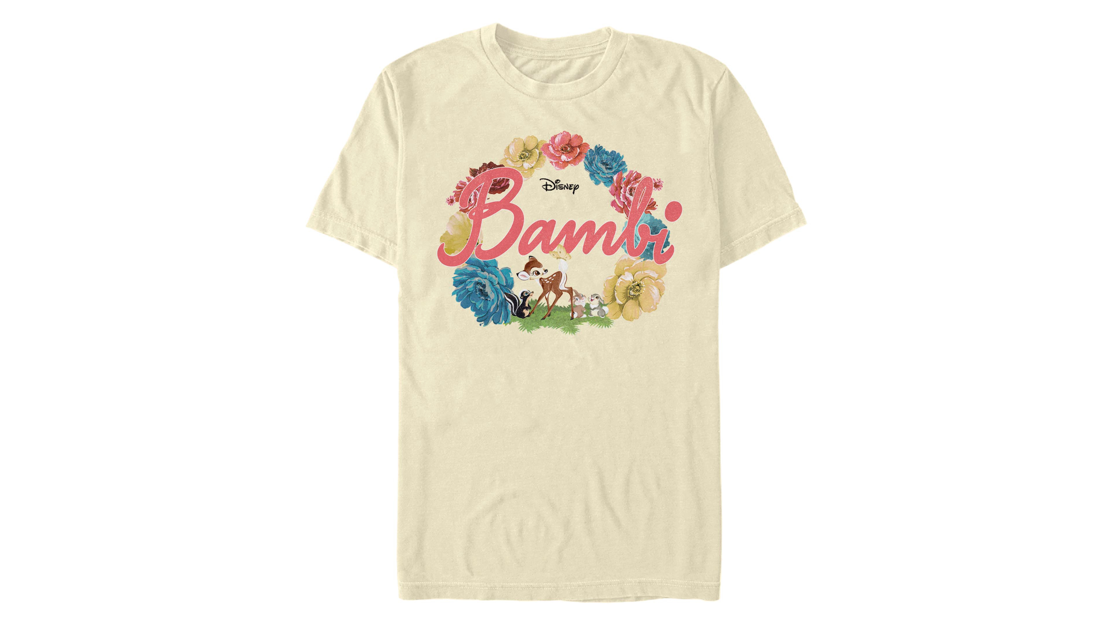 Men's Bambi Flowers Short Sleeve T-shirt