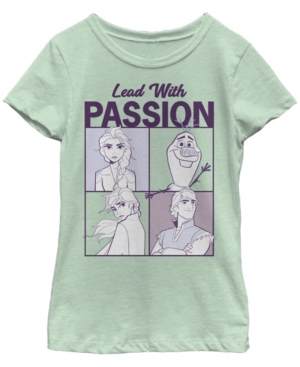 Big Girls Frozen 2 Lead with Passion Short Sleeve T-shirt