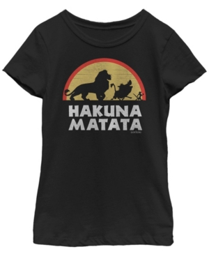 Big Girls Lion King Hakuna Walk 2 Short Sleeve T-shirt