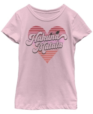 Big Girls Lion King Hakuna Heart Short Sleeve T-shirt