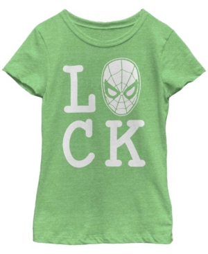 Big Girls Marvel Spider Luck Short Sleeve T-shirt