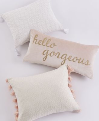 Fiori Hello Gorgeous Decorative Pillow, 12" x 24"