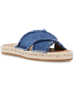 Steve Madden Women's Zelina Frayed Slide Sandals