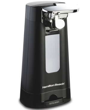 Hamilton Beach Can Opener With Built-in Knife Sharpener In Black