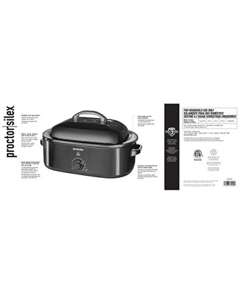 Proctor Silex 18 Qt. Black Roaster Oven 32200 - The Home Depot