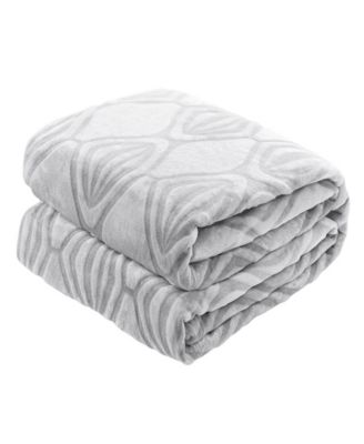 Sedona House Shaved Printflannel Blankets Bedding In Pink