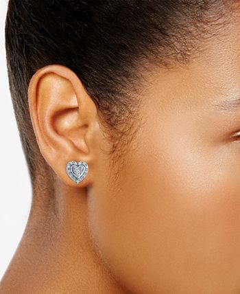Macys store heart earrings