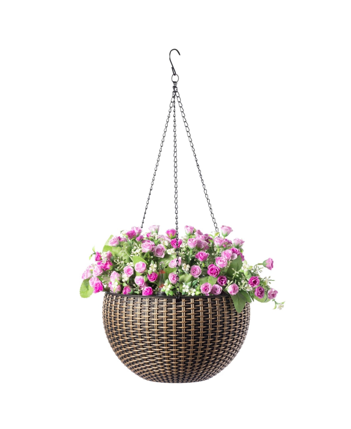 Self Watering Hanging Basket Flower Planter - Bronze