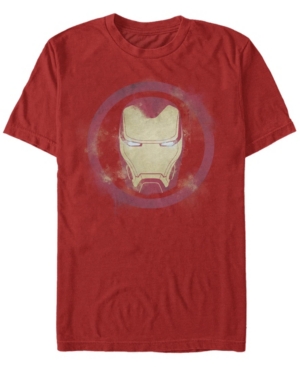 Fifth Sun Men's Iron Man Spray Logo Short Sleeve Crew T-shirt In Red