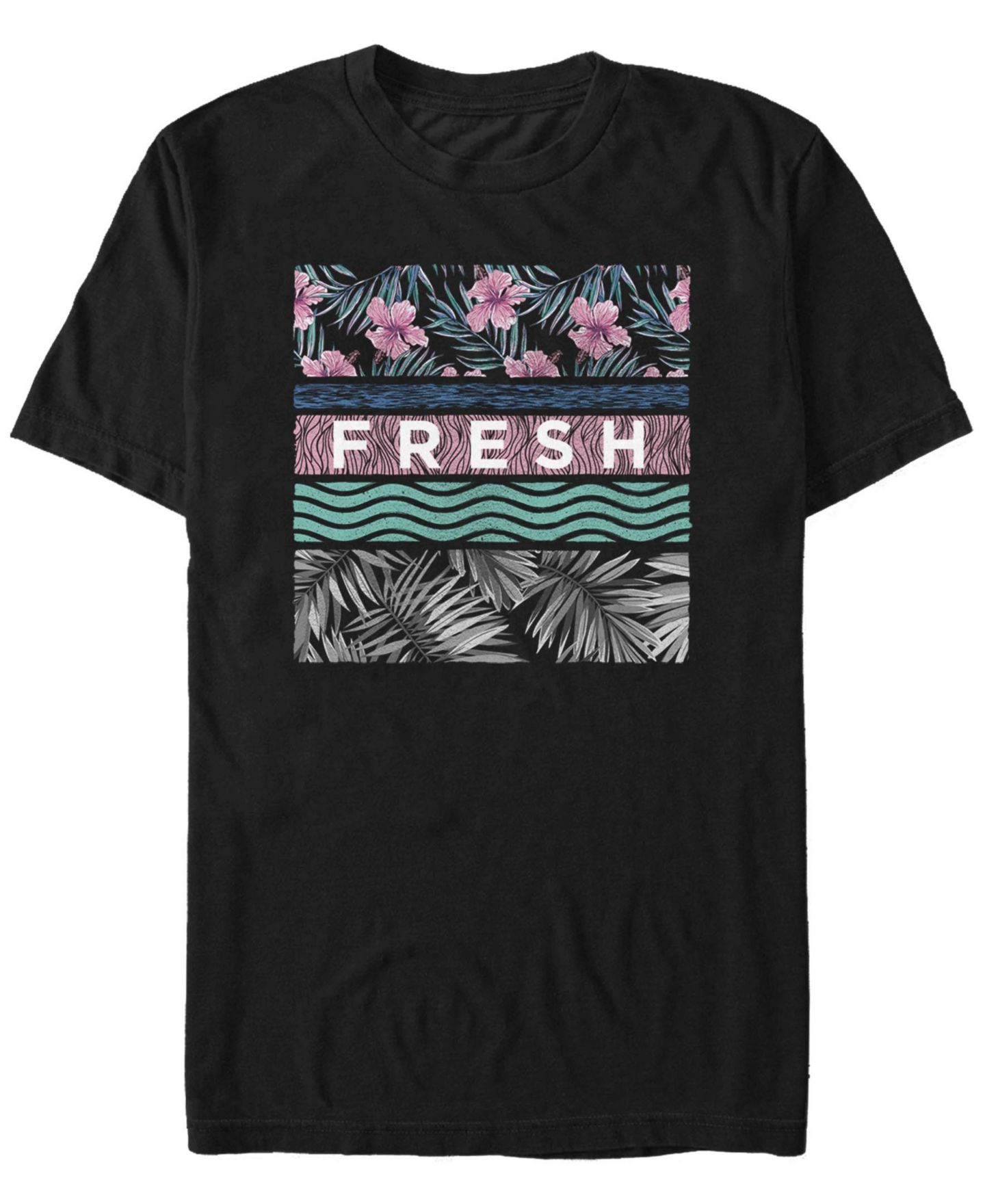 Мужская футболка Fifth Sun Paradise Found Short Sleeve Crew, цвет: Чёрный — фото 1