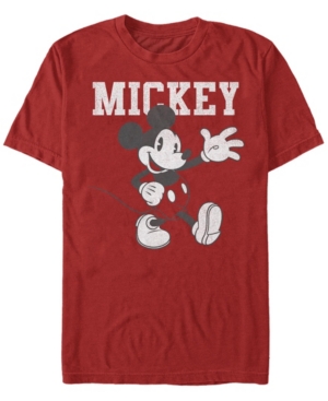 Fifth Sun Men's Simply Mickey Short Sleeve Crew T-shirt In Red