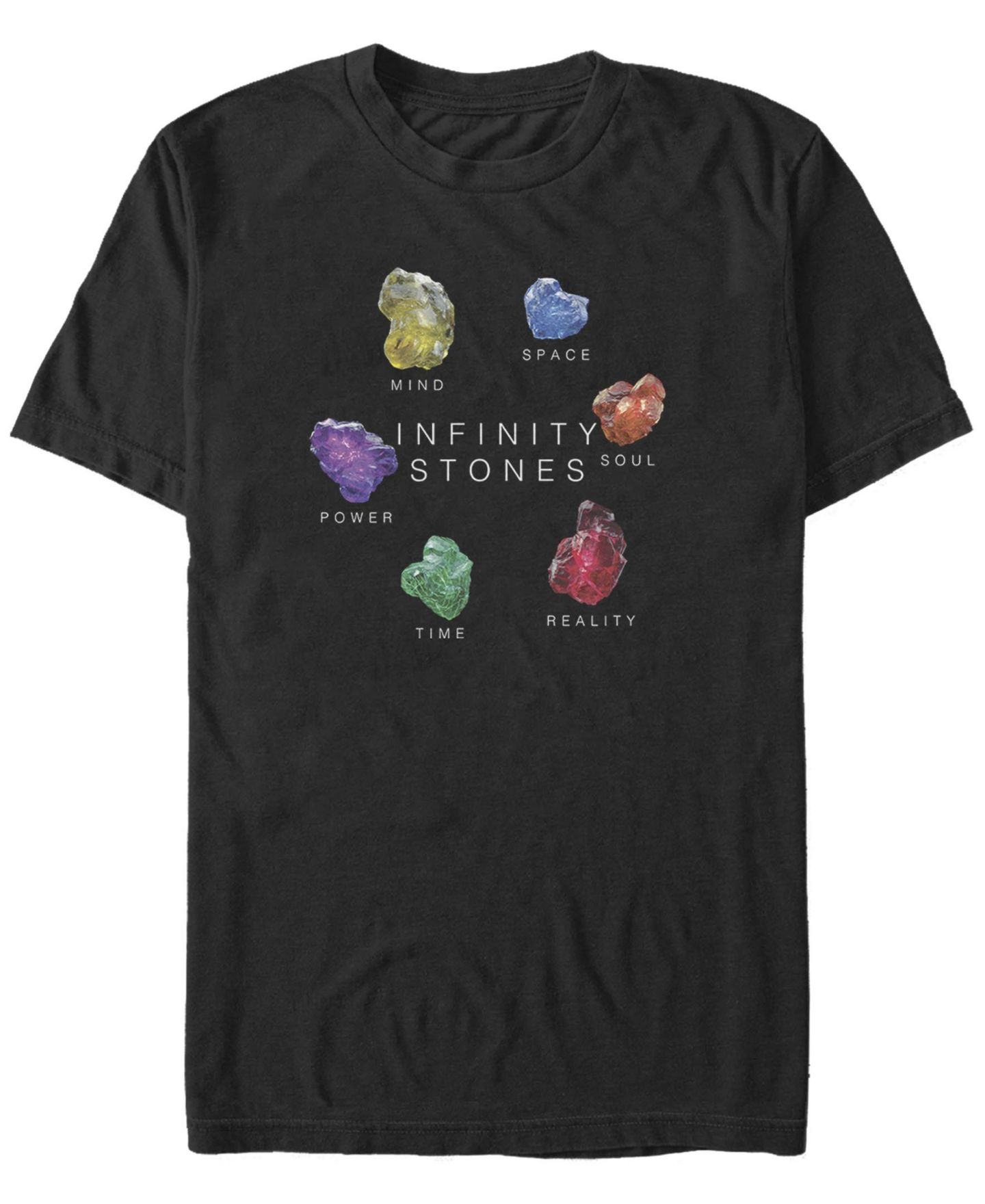 Мужская футболка Fifth Sun Infinity Stone Short Sleeve Crew, цвет: Чёрный — фото 1