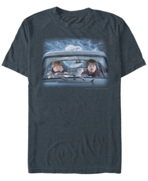 Fifth Sun Men's Flying Car Adventure Short Sleeve Crew T-shirt In Navy Heather