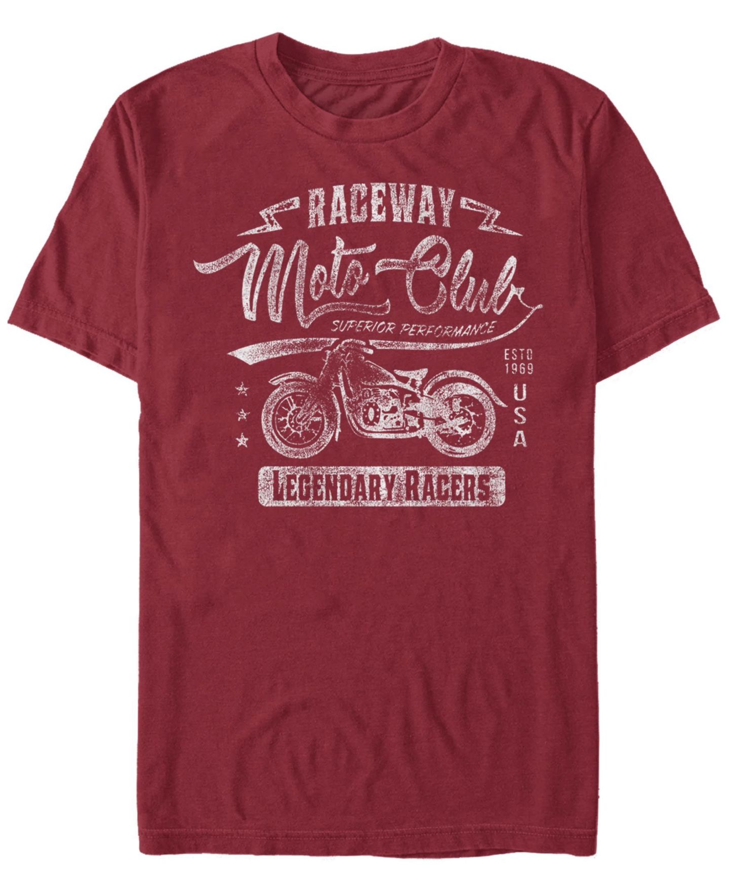 Мужская футболка Fifth Sun Speedway Short Sleeve Crew, цвет: Красный — фото 1