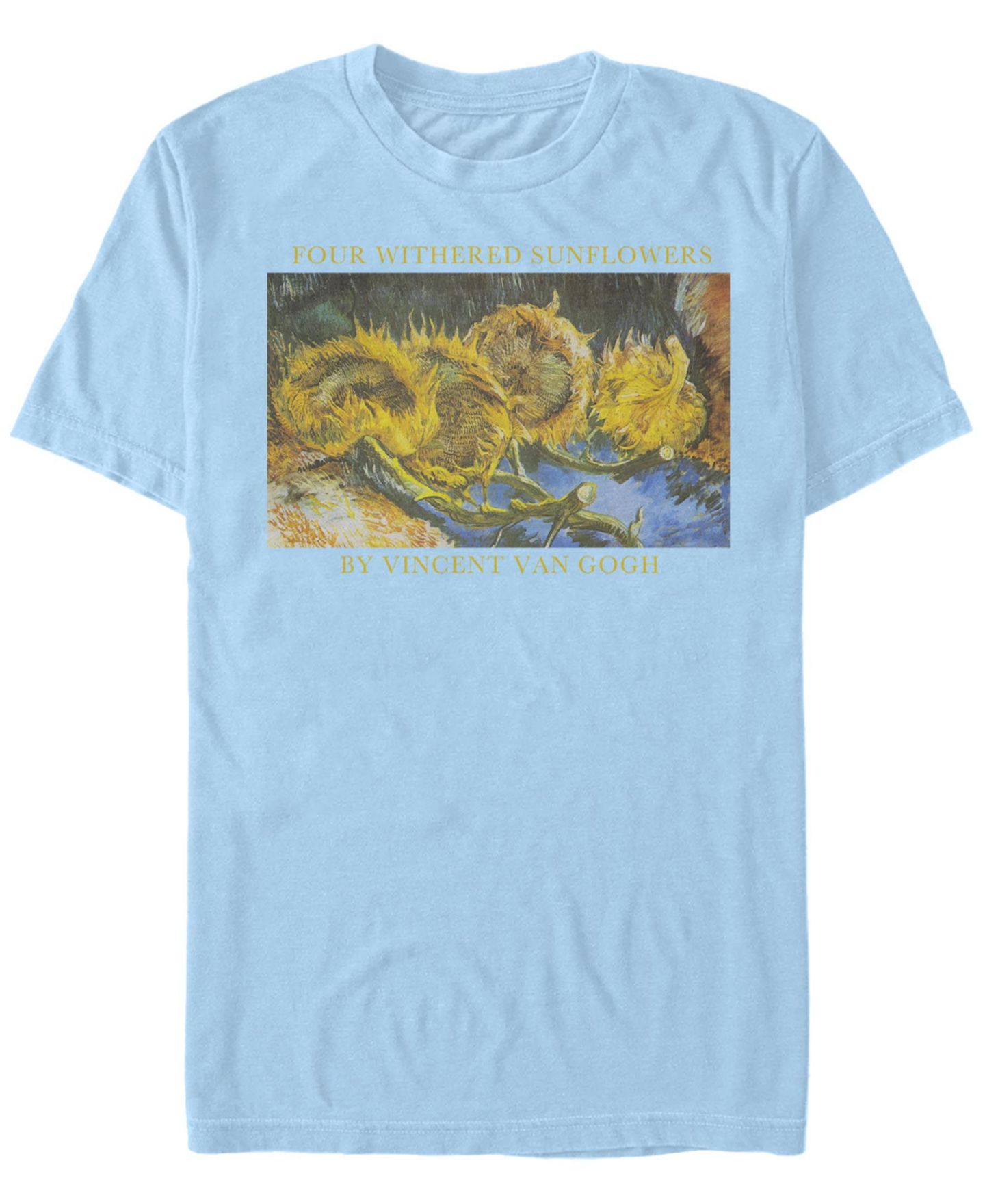 Мужская футболка Fifth Sun Withered Sunflowers Short Sleeve Crew, цвет: Светлый синий — фото 1