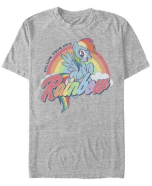 Shop Fifth Sun Men's Rainbow Short Sleeve Crew T-shirt In Athletic Heather