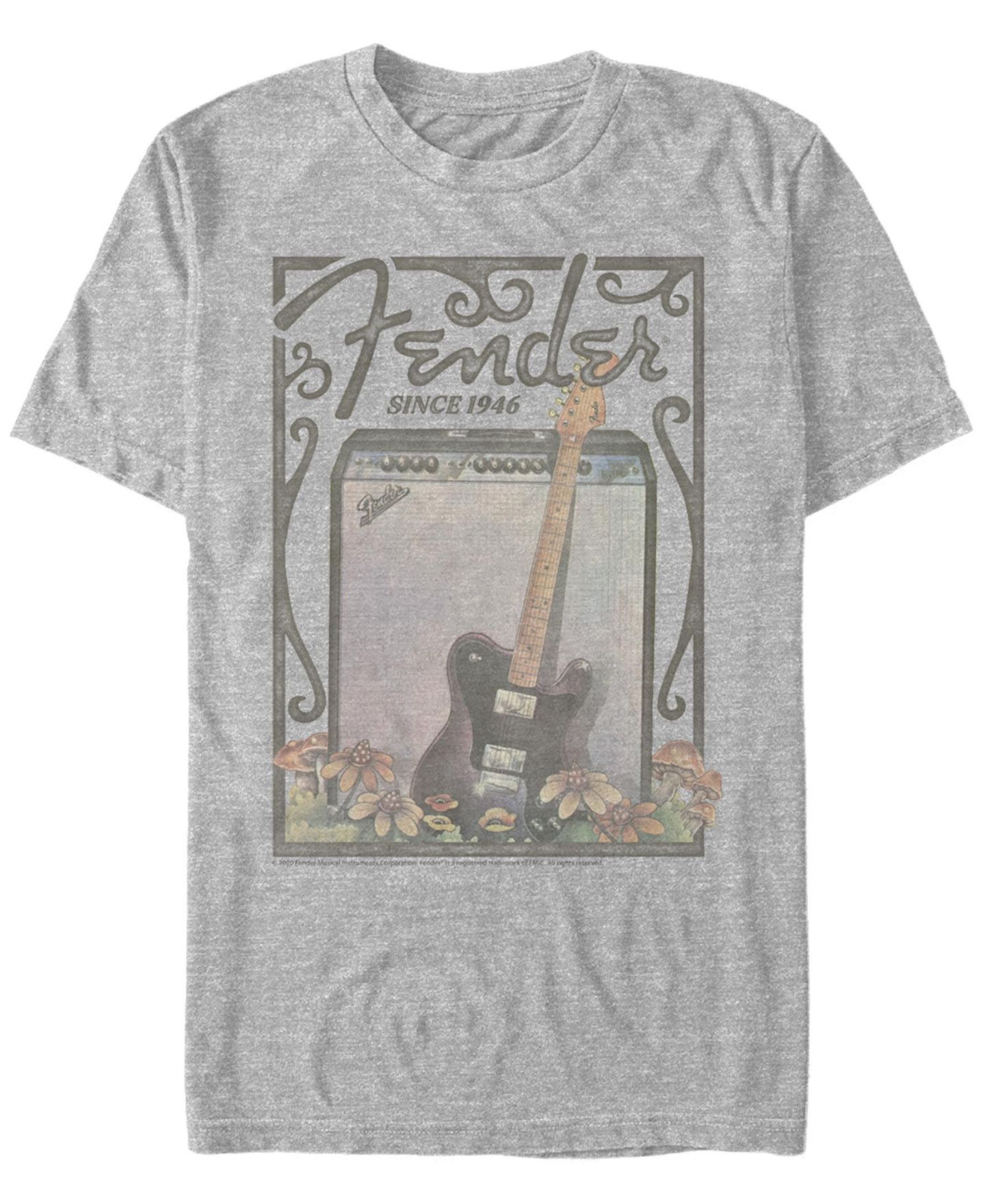 Мужская футболка Fifth Sun Retro Poster Short Sleeve Crew, цвет: Меланжевый — фото 1