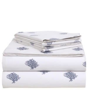 EnvioHome Coral Cotton 4-Piece Set Queen Bedding