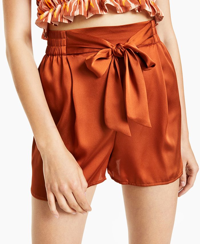 Bar III Tie Front Shorts Created for Macy s Macy s