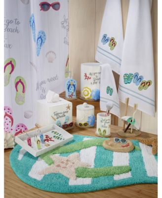 Beach Mode Flip-Flop Motif Resin Tumbler