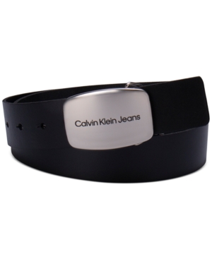 Calvin Klein Women's Jeans Casual Plaque Buckle Belt In Black
