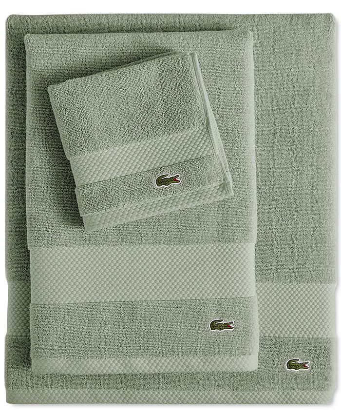 Lacoste Home Heritage AntiMicrobial Supima Cotton Bath Towel, 30" x 54