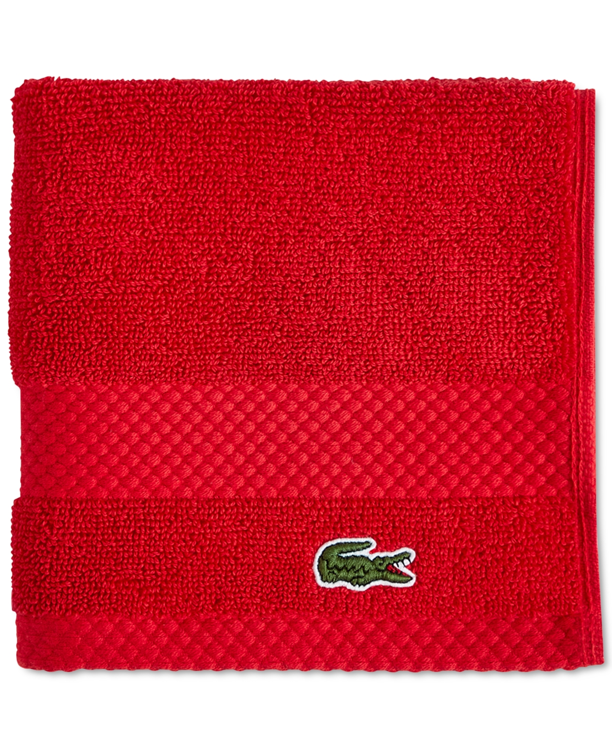 Lacoste Home Heritage Anti-microbial Supima Cotton Washcloth, 13" X 13" In Formula