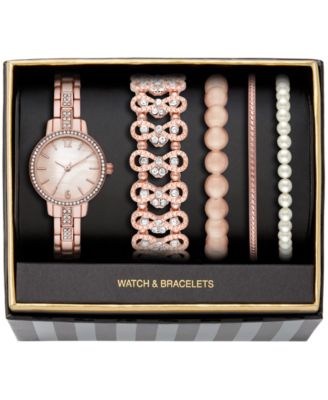rose gold watch gift set