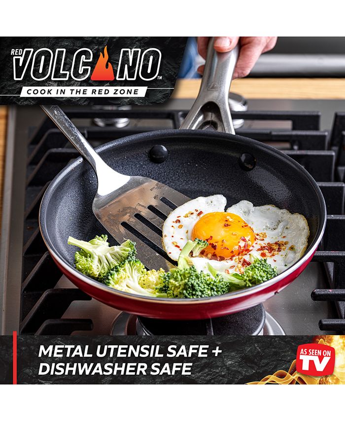 Red Volcano 7" & 10" Nonstick Frypan Set & Reviews Cookware Kitchen Macy's