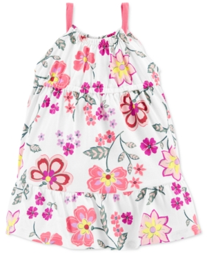 Baby Girls Floral Tiered Jersey Dress