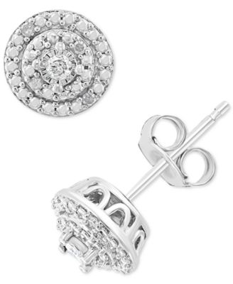 macys effy diamond earrings