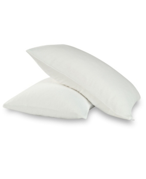 All-in-one Repreve Recycled Soft Terry Pillow Protector 2-pack, Standard/queen In White