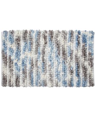 Sunham - Lenora Space-Dyed Tufted-Chenille Stripe 21" x 34" Bath Rug