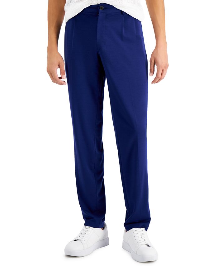 INC International Concepts Men's Slim-Fit Double-Pleated Dress Pants ...