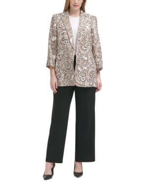Calvin Klein Plus Size Printed Jacket