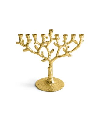 Tree of Life Menorah Gold