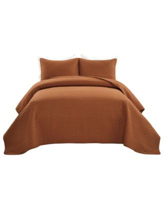 Ava Cotton 3 Piece Quilt Set, Full/Queen