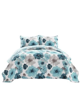 Leah 3 Piece Quilt Set, King