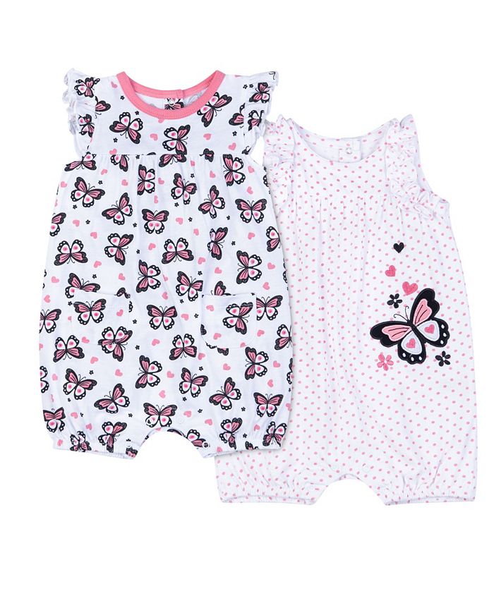 Koala Baby Baby Girls Butterfly Short Romper 2 Piece Set Reviews All Baby Kids Macy S