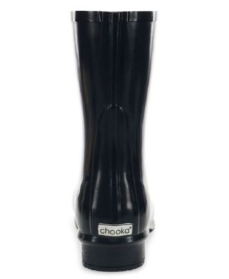 Women's Polished Mid Rain Boot